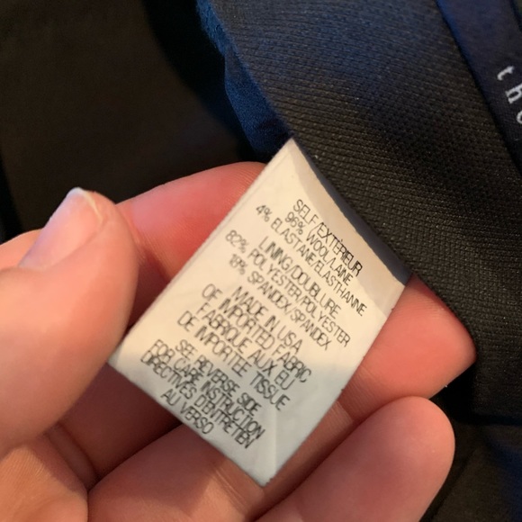 Theory wool blend straight leg slacks Sz 6 - Picture 4 of 4